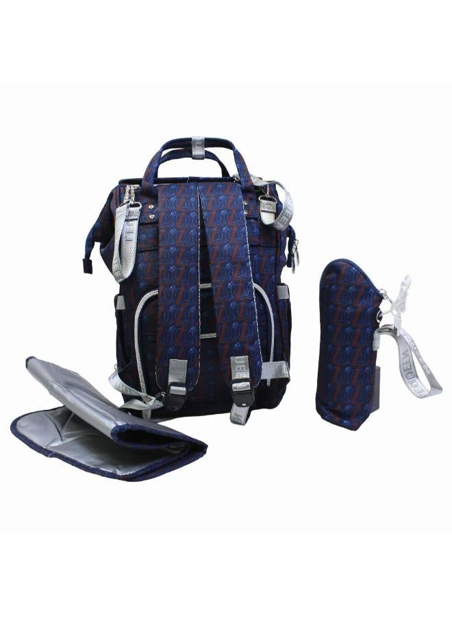 LeQueen Diamond 8th Special Edition Soft Waterproof Diaper Bag - Blue - Image 3