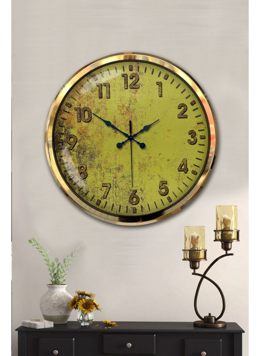 Platin Saat Platinum Clock 52 cm Gold Metal Butterfly Wall Clock  - Image 2