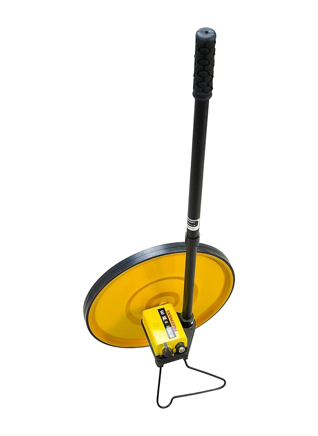 FREEMANS FREEMANS 10km Metal Measuring WheelRoadometer Robust Metal 30cm12Inch Wheel For Demanding Work Conditions Two Section Telescopic Handle Folding Stand With Carry Bag  - Image 1