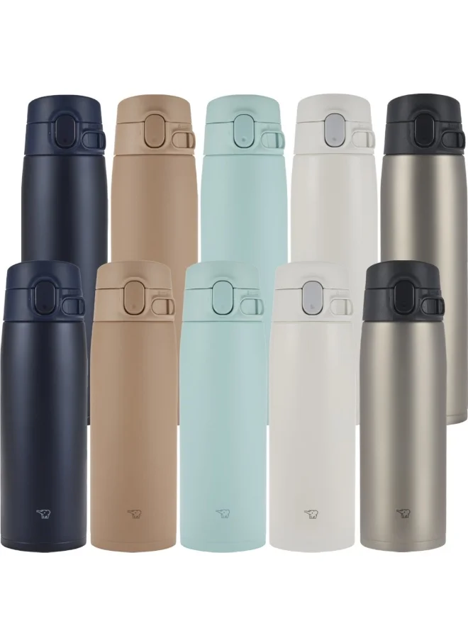Zojirushi Zojirushi One Touch Stainless Insulated Steel Vacuum Bottle , 0.60 L- Navy