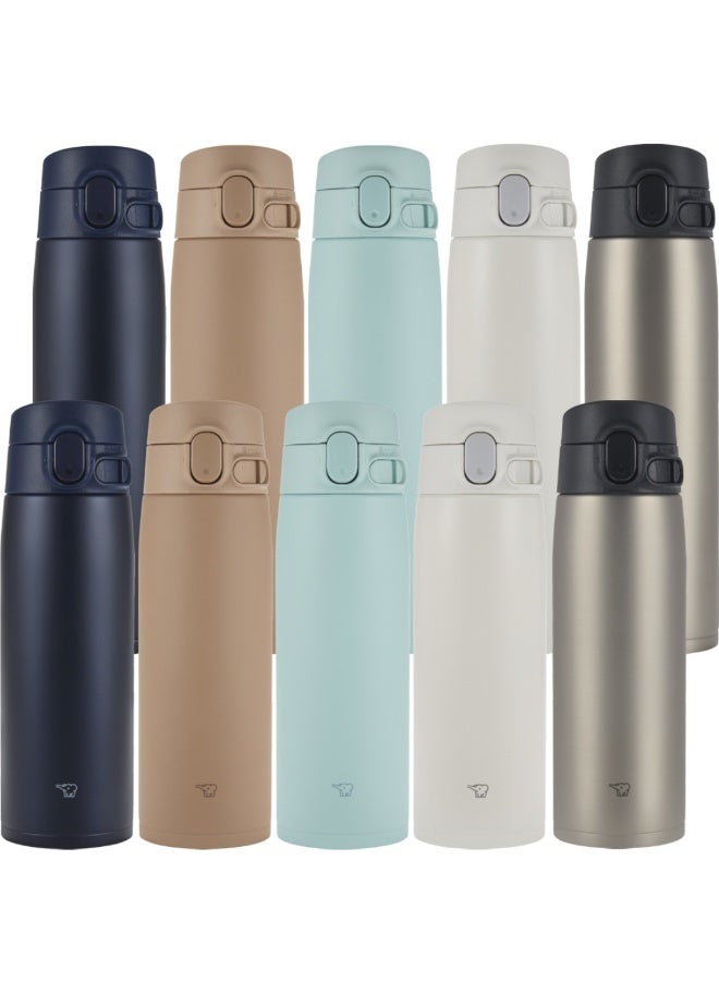 زوجيروشي زجاجة زواجيروشي ستانلس ستيل معزولة بالفاكيوم بلمسة واحدة، ٠.٦٠ لتر - كحلي - Image 2