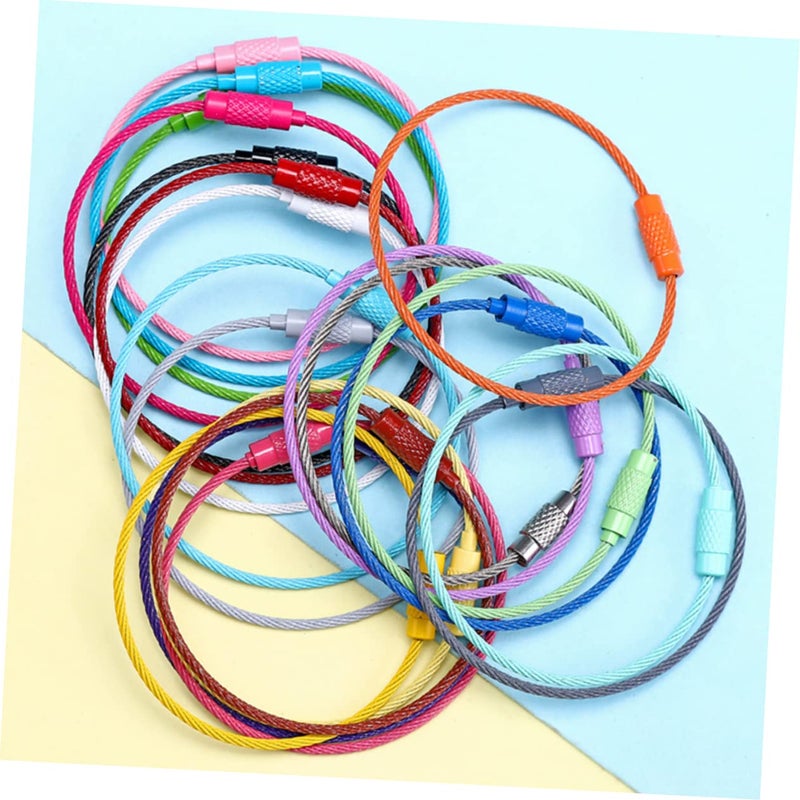 Dark Blue DIY Key Chain Rings 10 Pieces Iron Material Lightweight Easy Installation - Image 3