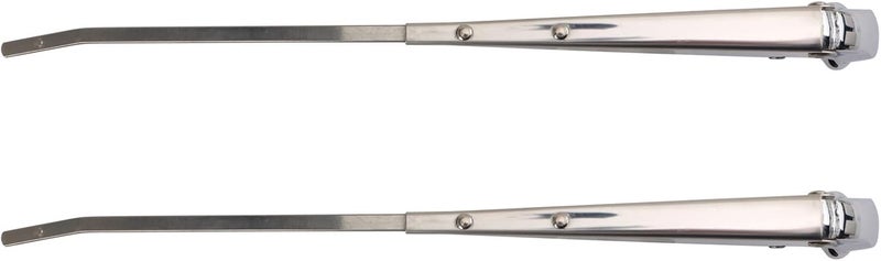 TRQ Windshield Wiper Arm Silver Compatible with 1966-1970 Ford Mustang - Image 1