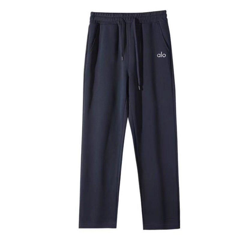 Alo Yoga 2025 New Cotton Reflective Label AO Alo Autumn/Winter Sports Casual Straight Pants for Men and  Women - Image 4