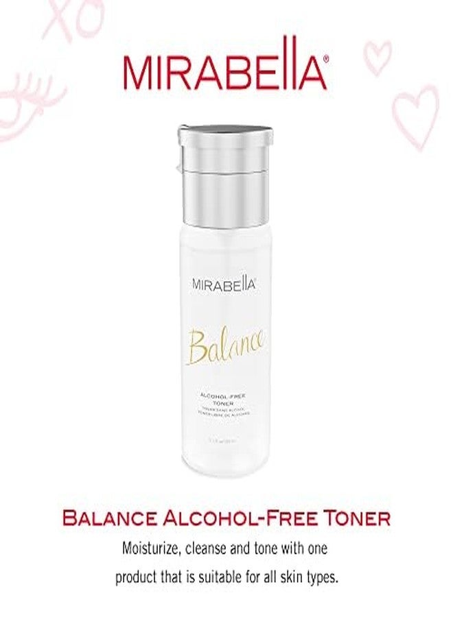 Mirabella Balance Toner for Face, Unscented Alcohol-Free Toner Offers Restorative Hydration & Cleansing for All Skin Types, Even Sensitive Skin, with Hyaluronic Acid, Glycerin, Aloe, & Witch Hazel - Image 2