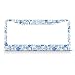 Beabes Retro Boho Flower License Plate Frame Blue Floral Folk Car Frames License Plates Holder Paisley License Plate Aluminum Metal Frames for Women Men Auto Decoration - Image 2