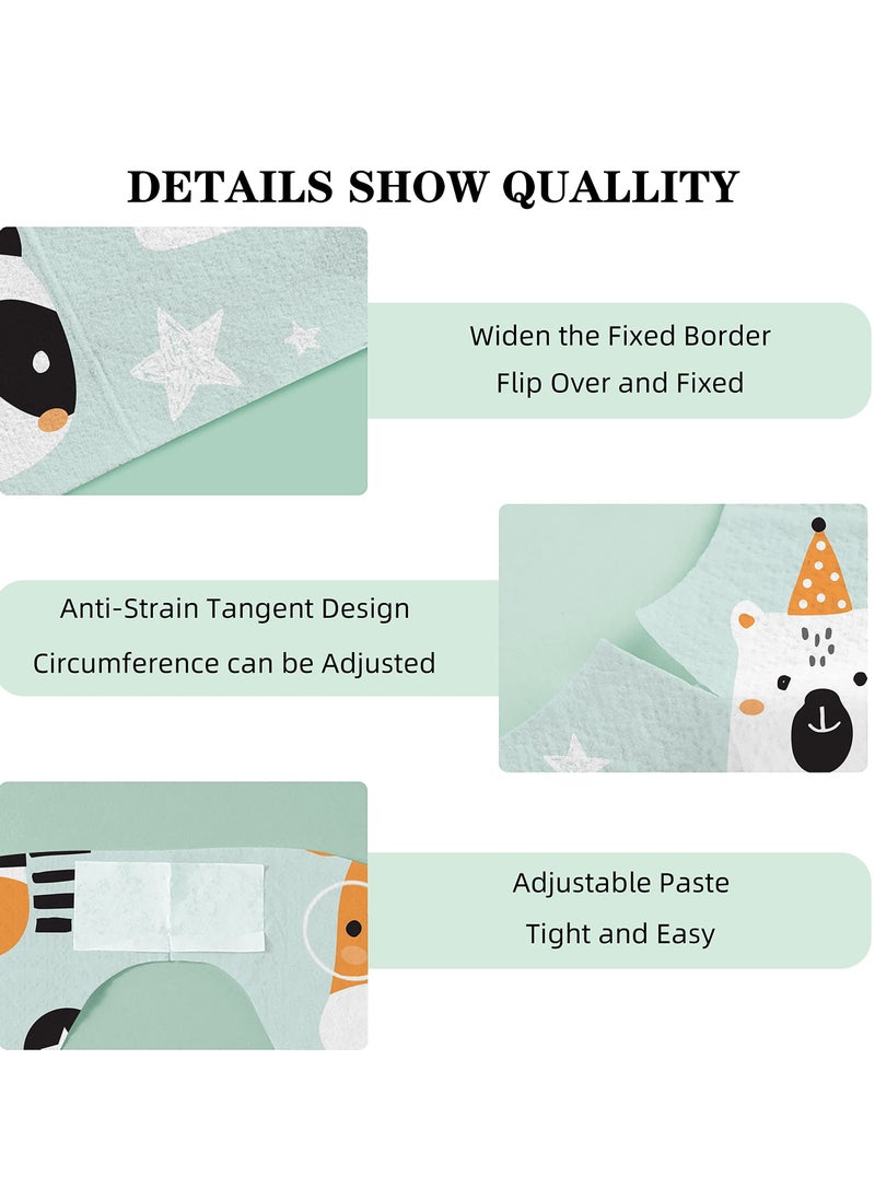 Bebiland 25 Pcs Baby Disposable Bibs Travel Feeding Bib- Leakproof Liner, Food Catcher Pocket for 6-18 Months Babies Toddlers  - Image 4