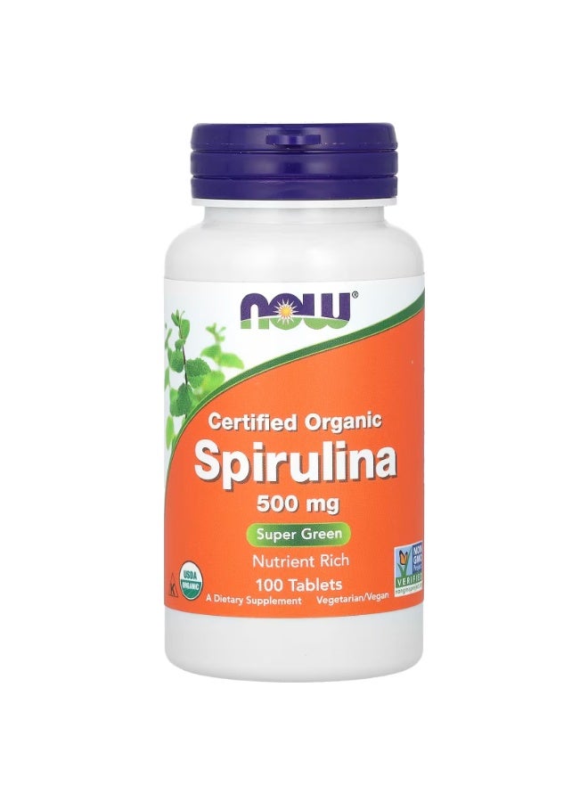ناو سبيرولينا عضوية معتمدة، 500 ملجم، 100 قرص - Image 1