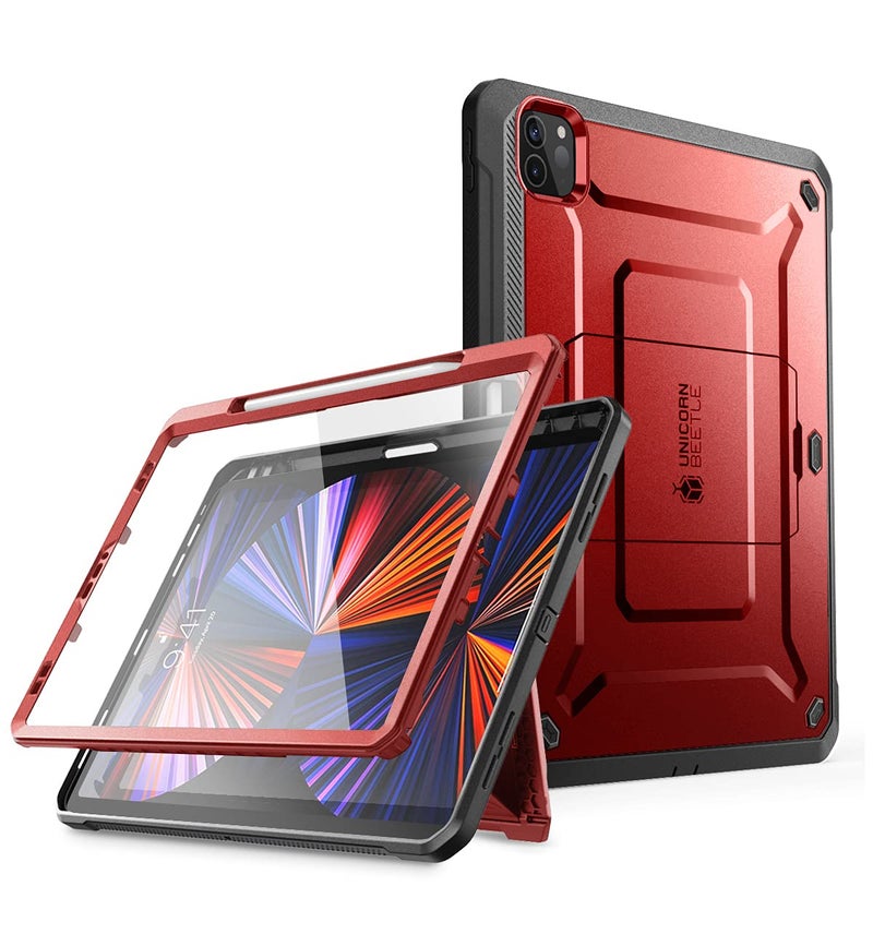 SUPCASE for iPad Pro 129 Inch Case 6th5th4th Generation 202220212020 Unicorn Beetle Pro Builtin Screen Protector Stand Pen Holder FullBody Rugged Cover for iPad Pro 129 Inch Ruddy - Image 2