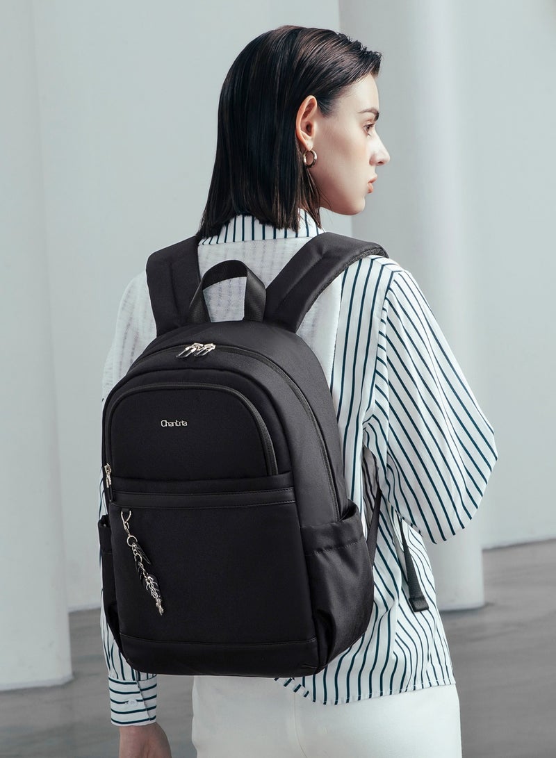 شانتريا CB00648 شنطة لاب توب بزنس مقاومه للماء مناسبه للاناث ذات مساحه تخزينية كبيره جوده عاليه بميداليه من شانتريا - اسود - Image 2