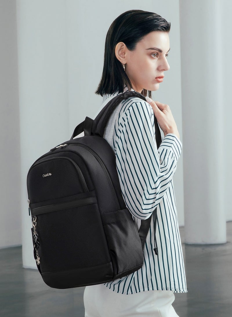 شانتريا CB00648 شنطة لاب توب بزنس مقاومه للماء مناسبه للاناث ذات مساحه تخزينية كبيره جوده عاليه بميداليه من شانتريا - اسود - Image 3