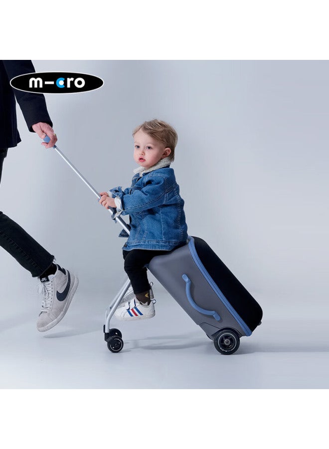 M-Cro Micro [new Product] Maigu Micro Children's Suitcase, Rideable And Carry-on Luggage For Travel, Ice Blue Color - Image 3