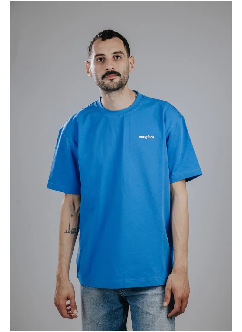 سناج فيس Snugface The Basic Oversized Tshirts, Blue, SF15-4BLU-L