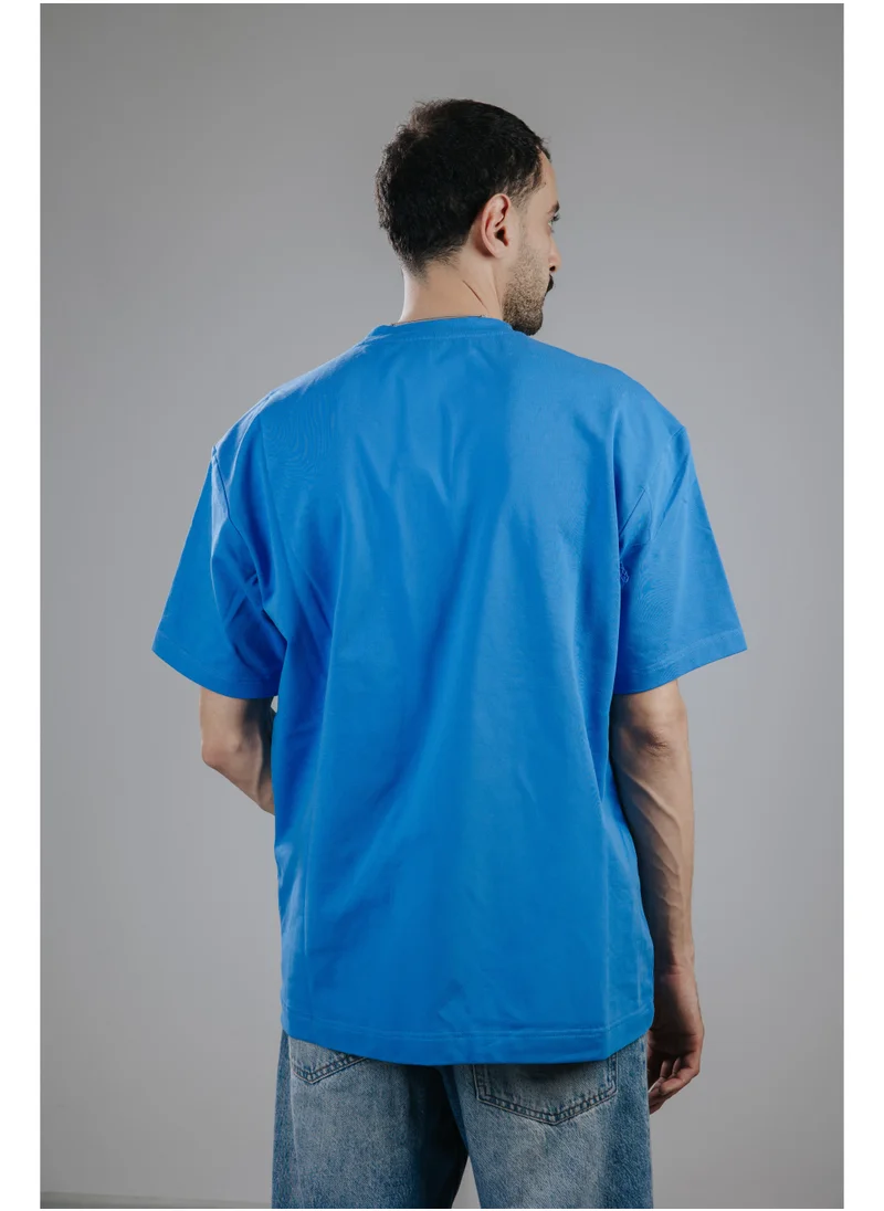 سناج فيس Snugface The Basic Oversized Tshirts, Blue, SF15-4BLU-L