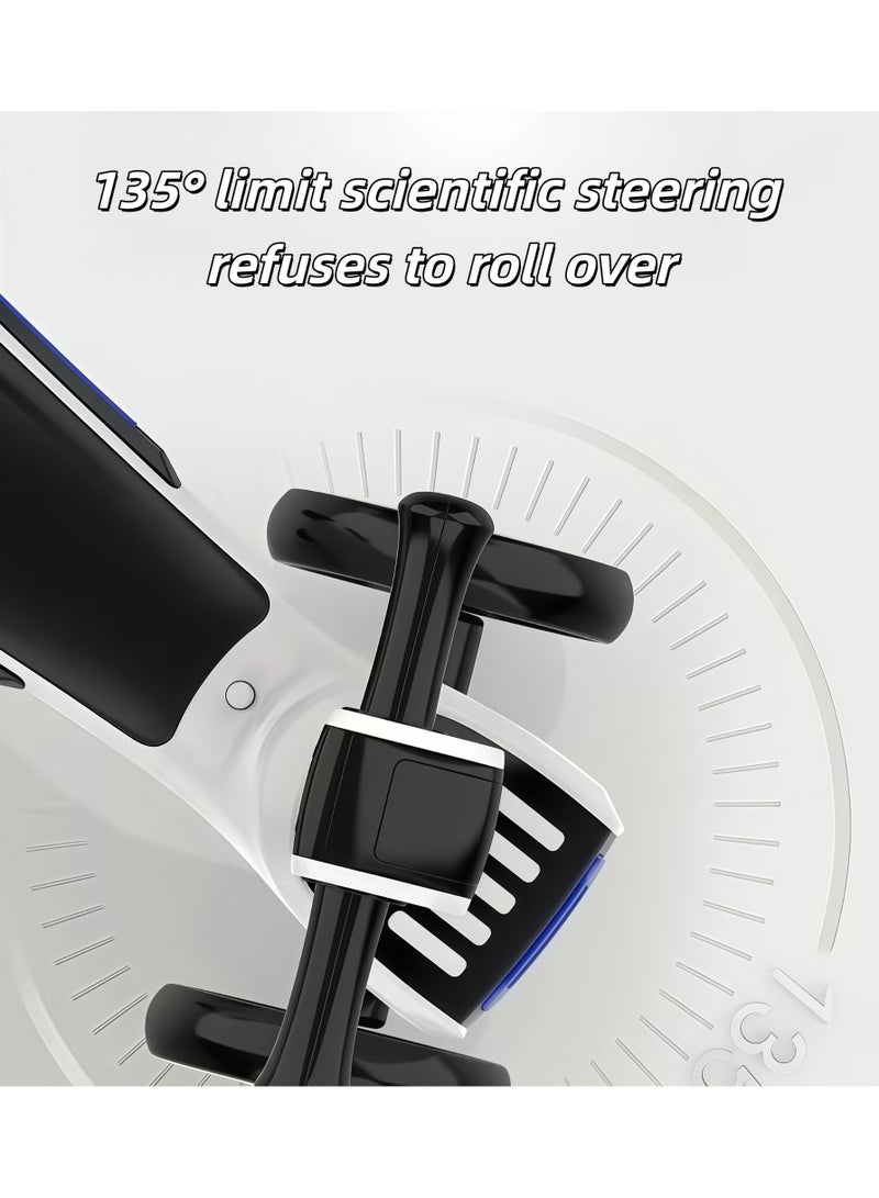 Kids Ride on Car,Toddler Push Walker,Push Ride-on Car,foot-powered,walking trainer,toddler push walker,No Pedal,with Steering,with Lights, Music,for Kids 1 to 3 Years(White+Black) - Image 4