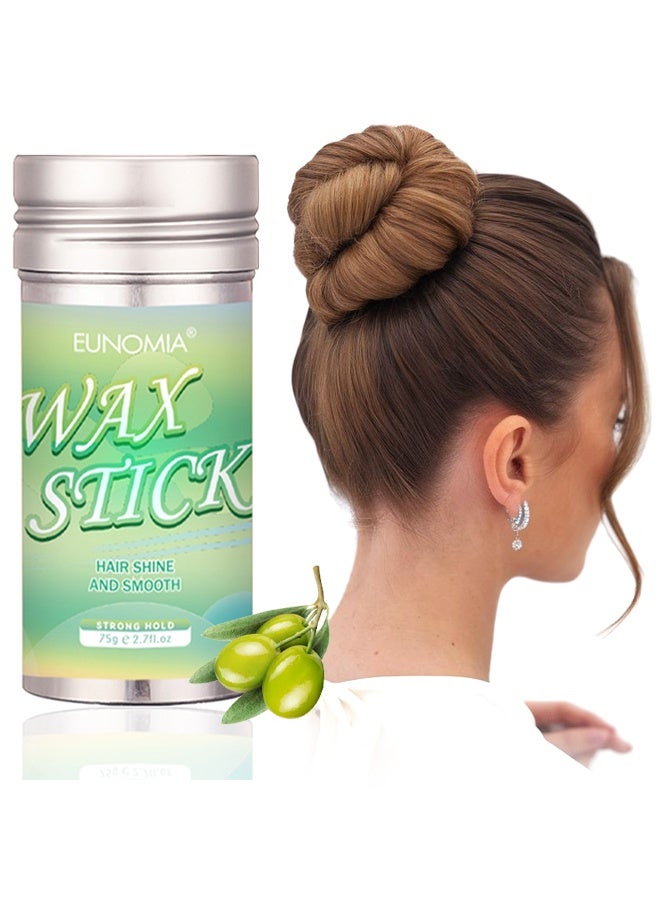 EUNOMIA Wax Stick,Hair Shine And Smooth, Non-greasy Styling Hair Pomade Stick, Hair Wigs Styling Waxes for Fly Away & Edge Frizz Hair, Strong Hold Makes Hair Look Neat and Tidy（75g） - Image 1