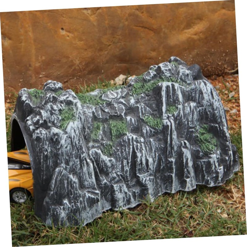 Yardwe 4Pcs Plastic Simulation Rockery Tunnel Track Railway Accessory Funny DIY Tunnel for Model Railway Scenery Compact Design Safe and for Family Interaction - Image 4