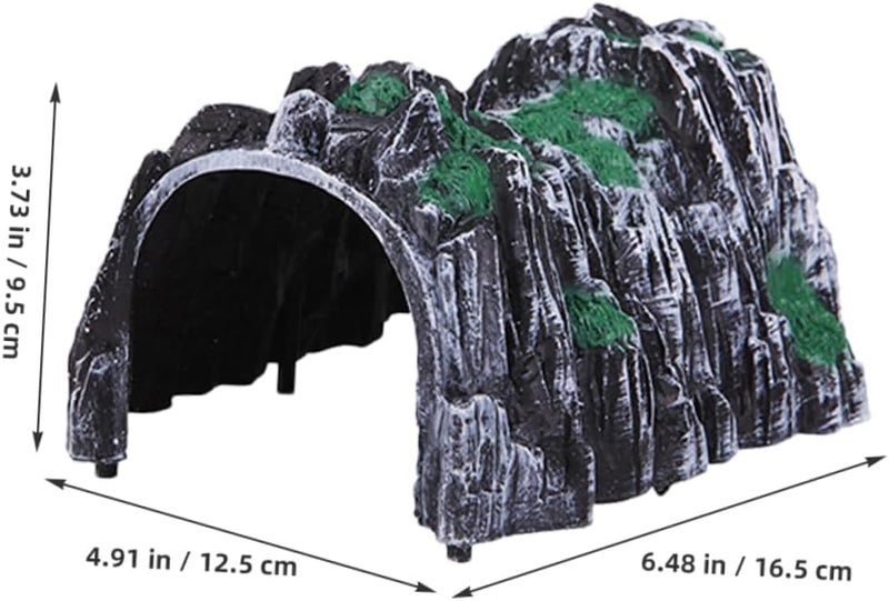 Yardwe 4Pcs Plastic Simulation Rockery Tunnel Track Railway Accessory Funny DIY Tunnel for Model Railway Scenery Compact Design Safe and for Family Interaction - Image 2
