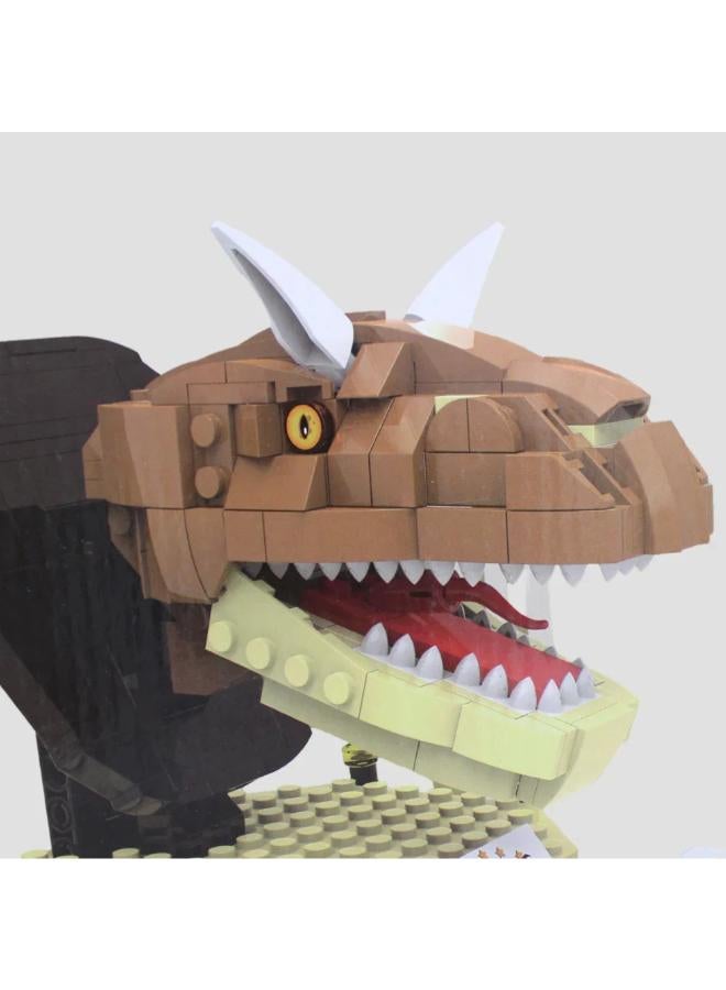 Jurassic Dinosaur Carnotaurus Building Blocks - 306 Pcs - Image 3