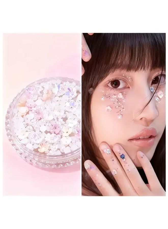 1 Box Butterfly Face Stickers Glossy Temporary Adhesive Decals For Wedding Party - Image 5