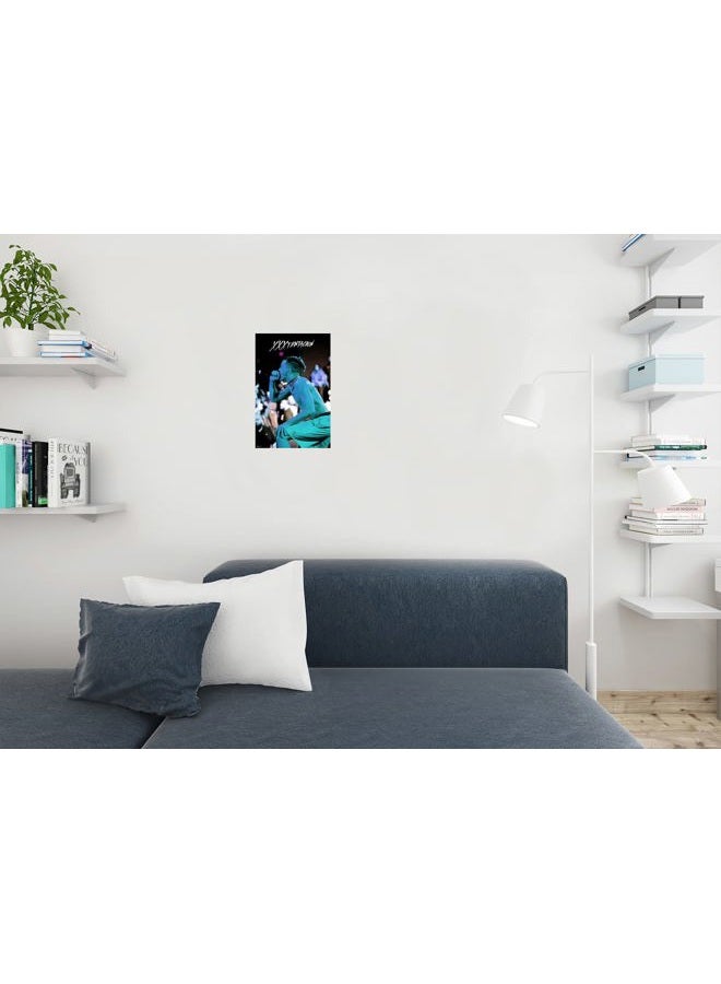 Poster Foundry XXXtentacion Concert Blue XXXtentacion Merch Bad Vibes Forever XXX 17 Album Art Skins Trap Music Aesthetic XXXtenations Merch XXtentacion Tapestry Rapper Cool Wall Art Print 12x18 - Image 5