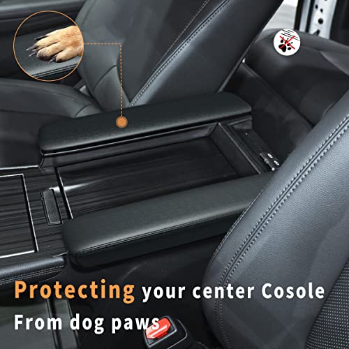 INTGET Car Center Console Armrest Cover for 2021-2022 Toyota Sienna Accessories Leather Arm Rest Cover Interior Lid Protector Elbow Cushion Pad - Image 3