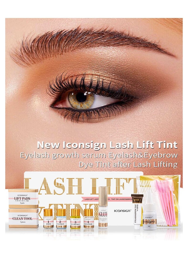 ICONSIGN - Iconsign Fast Eyelash Eyebrow Lift  Perming and Tint Kit with Nutrition - Image 1