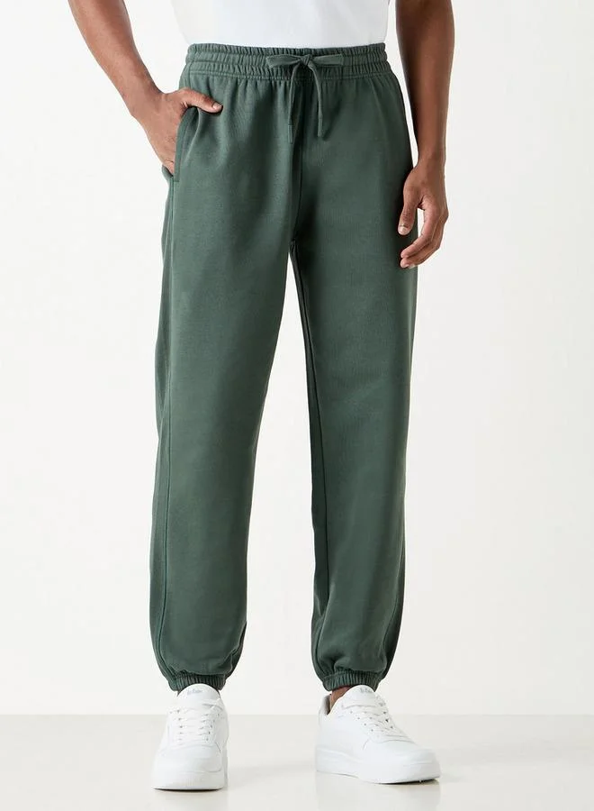 ADOT by Splash Textured Joggers with Pockets and Drawstring Closure