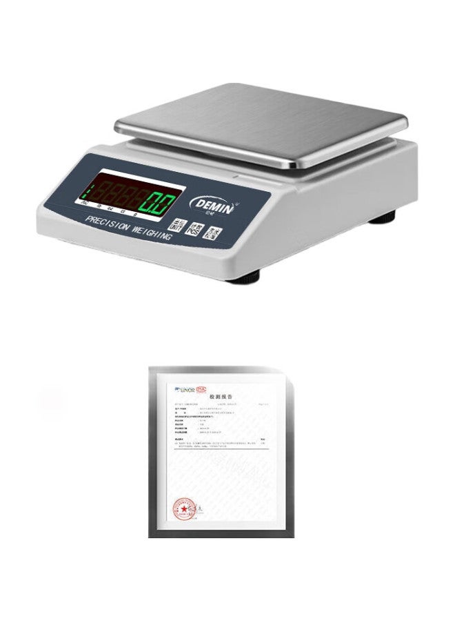 Demin High-Precision Electronic Scale, Gram Scale, Precise Weighing, Commercial Use, For Gold, Jewelry, Herbs, Tea, Kitchen Platform Scale, 10Kg 0.1G - Image 2