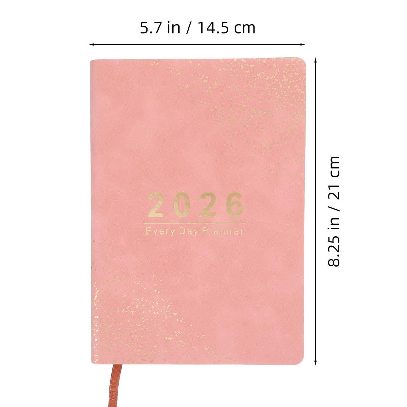 Homoyoyo 2026 Daily Planner A5 Pink Hardcover Academic Organizer Office School Use - Image 3