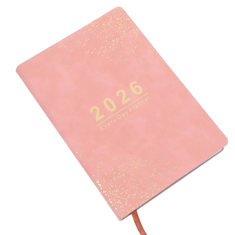 Homoyoyo 2026 Daily Planner A5 Pink Hardcover Academic Organizer Office School Use - Image 2