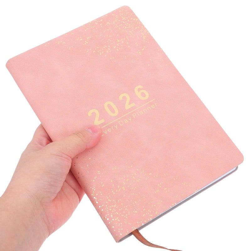 Homoyoyo 2026 Daily Planner A5 Pink Hardcover Academic Organizer Office School Use - Image 5