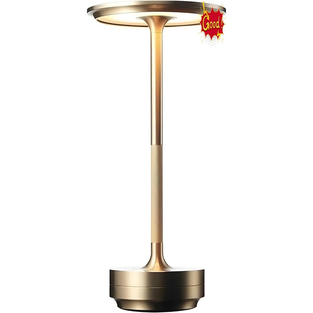 LED Rechargeable Table Lamp, Touch Control, 3 Light Modes, Dimmable, USB Charging