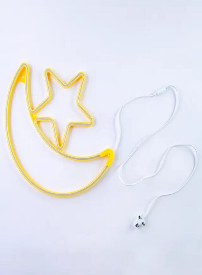 Moon Star Lamp, Ramadan Decorations, Ramadan Decor , ramadan lantern, LED Lamp String Lights 60CM - Image 3