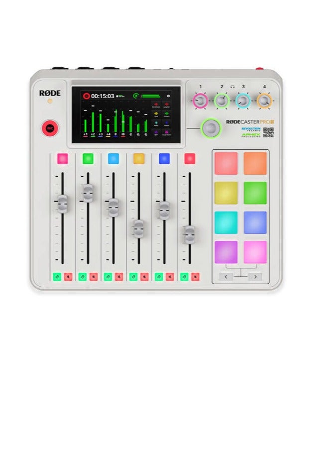 RODE Caster Pro II Audio Production Studio for Streamers, Podcasters, and Musicians (White) - Image 2