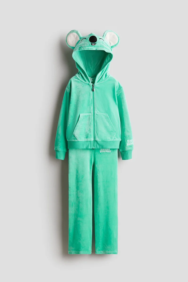 H&M 2-piece velour set