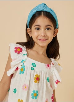 Styli Floral Print Frill Sleeve Top and Pants Set  - Image 4