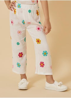 Styli Floral Print Frill Sleeve Top and Pants Set  - Image 5