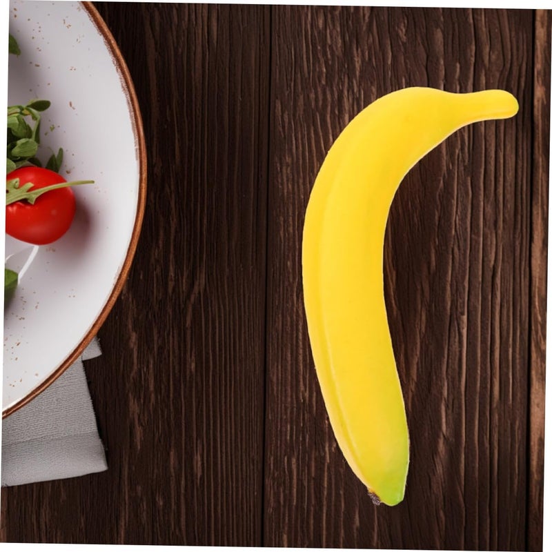 Beavorty Realistic Artificial Banana Decor 6pcs Fake Fruit Model for Kitchen and Home Decoration Photo Props Outdoor Display - Image 5