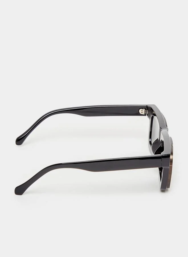 Styli Full Rim Square Frame Sunglasses