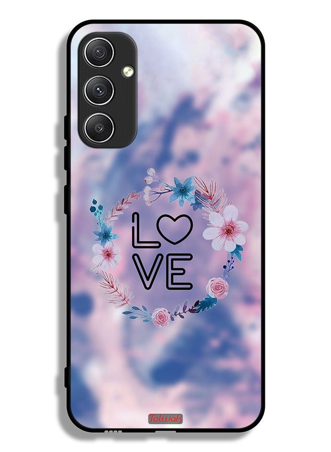 Tolwak Samsung Galaxy A34 5G Protective Case Cover Love In Flowers Ring Art - Image 1