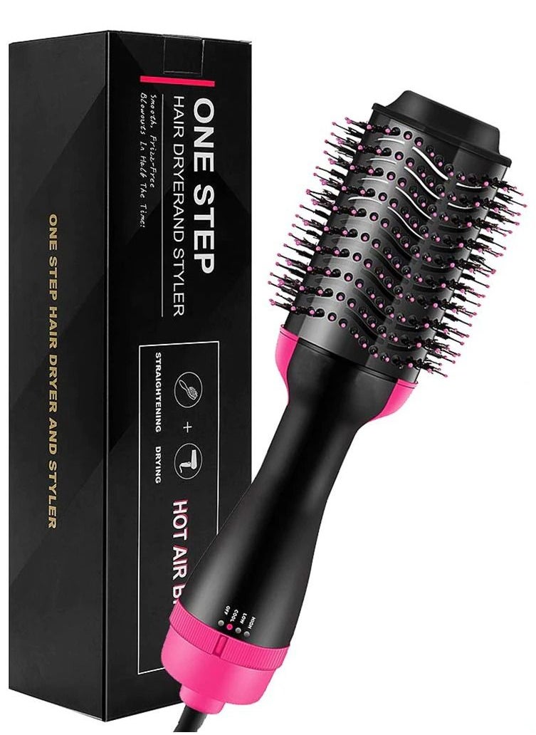 One Step One Step Hair Dryer,Volumizer Hot Air Hair Dryer Brush,Salon Negative Electric Blow Dryer Rotating Curler and Ion Hair Straightener Brush for Fast Drying,Straightening,Curling  - Image 2