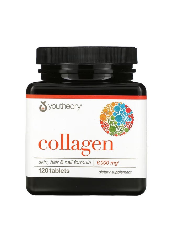 youtheory - Collagen, 6,000 mg, 120 Tablets (1,000 mg per Tablet) - Image 1