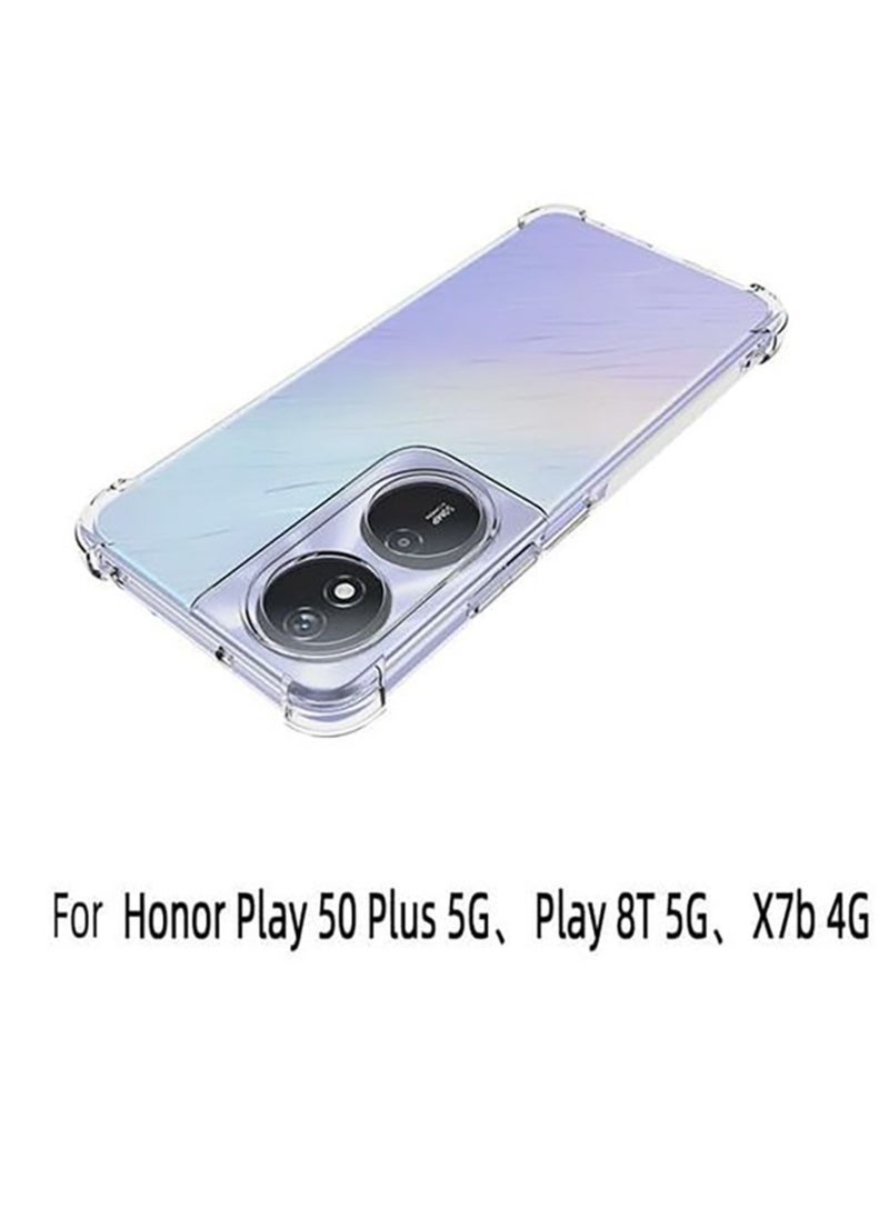 ماركة غير محددة - جراب شفاف ومضاد للصدمات لهاتف هونر اكس 7 بي و هونر بلاي 50 بلس Honor X7B & Honor 50 Plus - Image 1