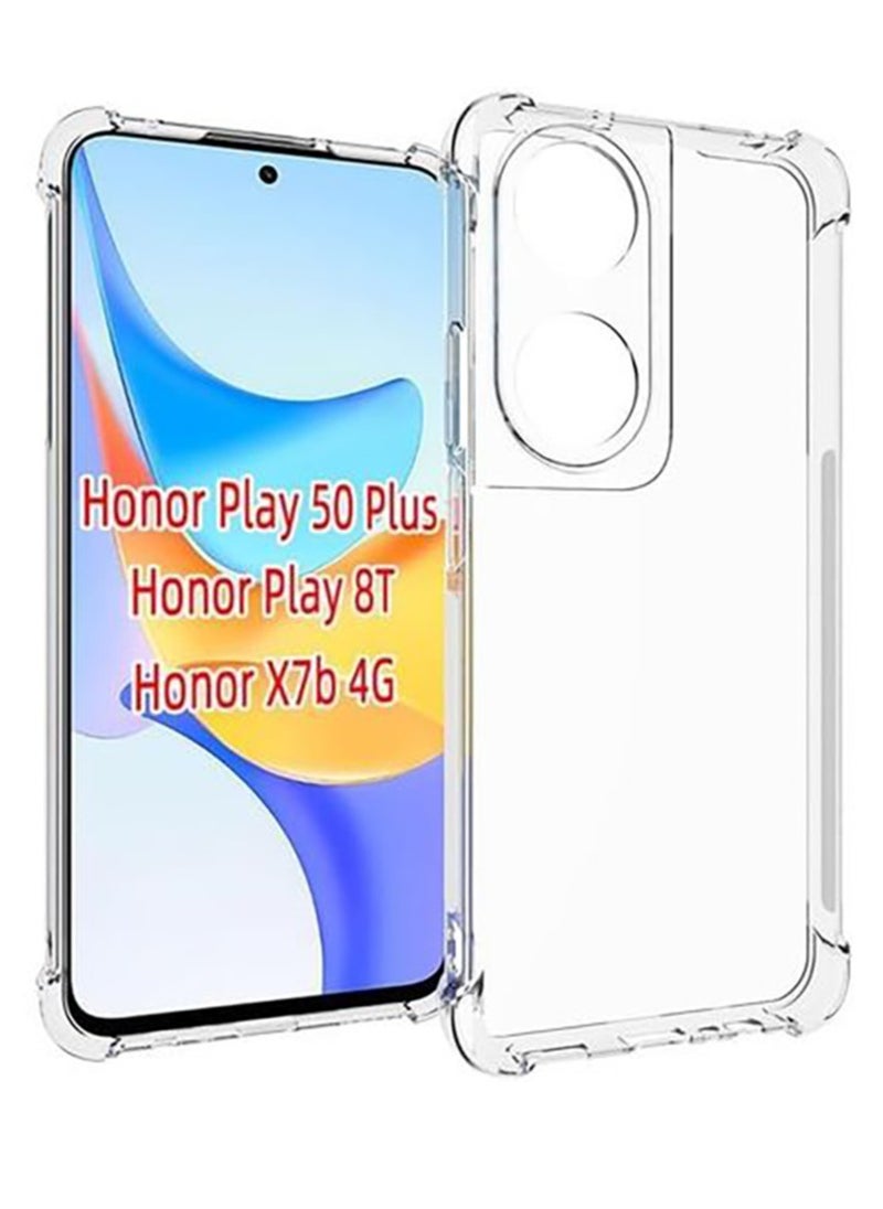 ماركة غير محددة - جراب شفاف ومضاد للصدمات لهاتف هونر اكس 7 بي و هونر بلاي 50 بلس Honor X7B & Honor 50 Plus - Image 1