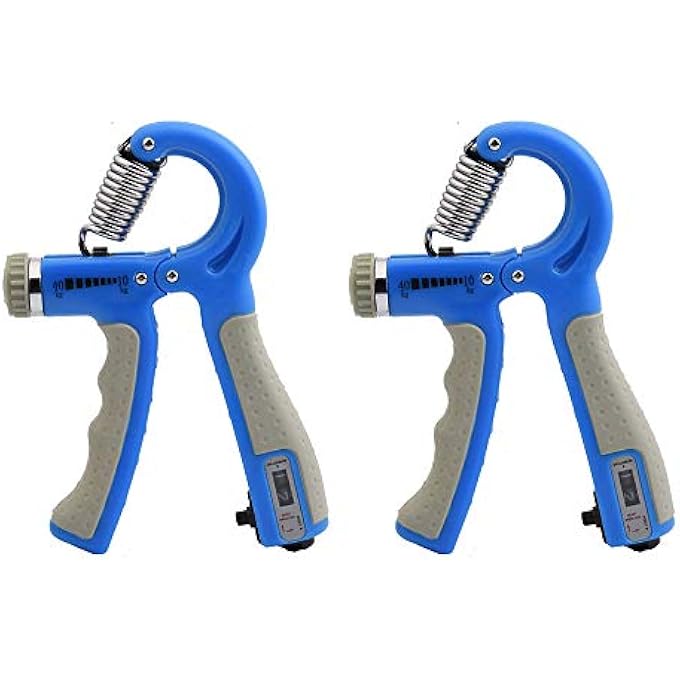 ريحني مقبض تمارين تقوية يد من نوع Dosela من عبوتين مع ممدد مقاومة قابل للتعديل بوزن 22-88 رطل - Image 1