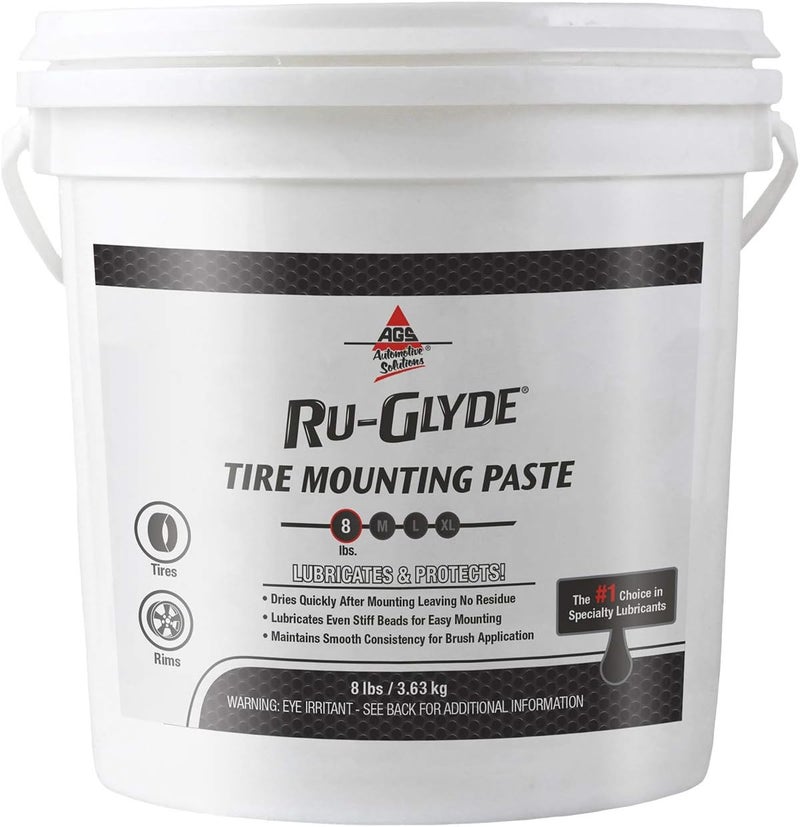 AGS معجون تركيب الإطارات AGS Ru-Glyde - دلو 8 رطل - مادة تشحيم عالية الجودة لتركيب الإطارات - Image 1