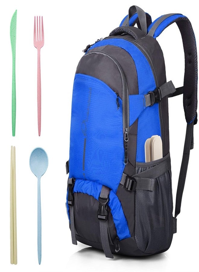 ايلان مجموعة أدوات مائدة إيلان للسفر قابلة لإعادة الاستخدام، 4 قطع مع حافظة، مجموعة أدوات مائدة للتخييم، مجموعة أدوات مائدة قابلة لإعادة الاستخدام مع حافظة، مجموعات أدوات للغداء والنزهات والاستخدام اليومي في الهواء الطلق - Image 4