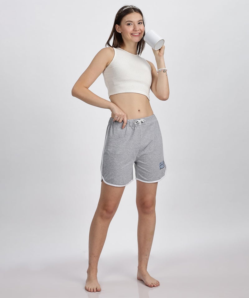 SHODOX® 100% Cotton Women Casual Shorts - Printed Short for Gym, Yoga, Cycling, Dance, Summer - Regular Fit (Pack of 2) - Image 3