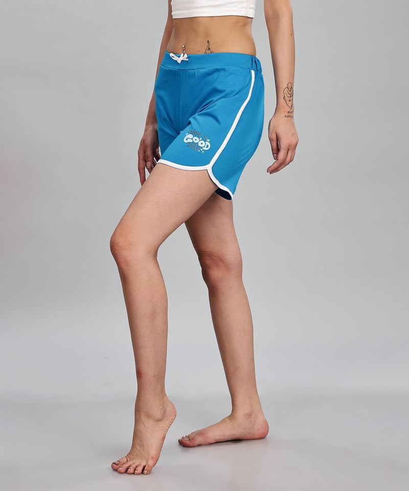 SHODOX® 100% Cotton Women Casual Shorts - Printed Short for Gym, Yoga, Cycling, Dance, Summer - Regular Fit (Pack of 2) - Image 4
